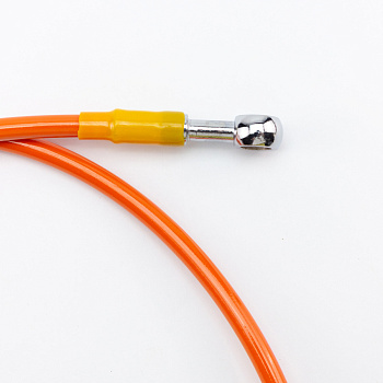 Шланг гидравлический тормозной (армированный) L=1000 d=10мм оранжевый