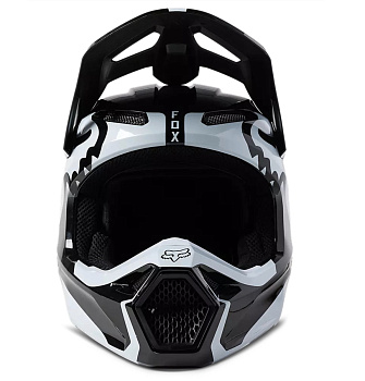 Шлем подростковый Fox V1 Leed Youth Helmet Black/White